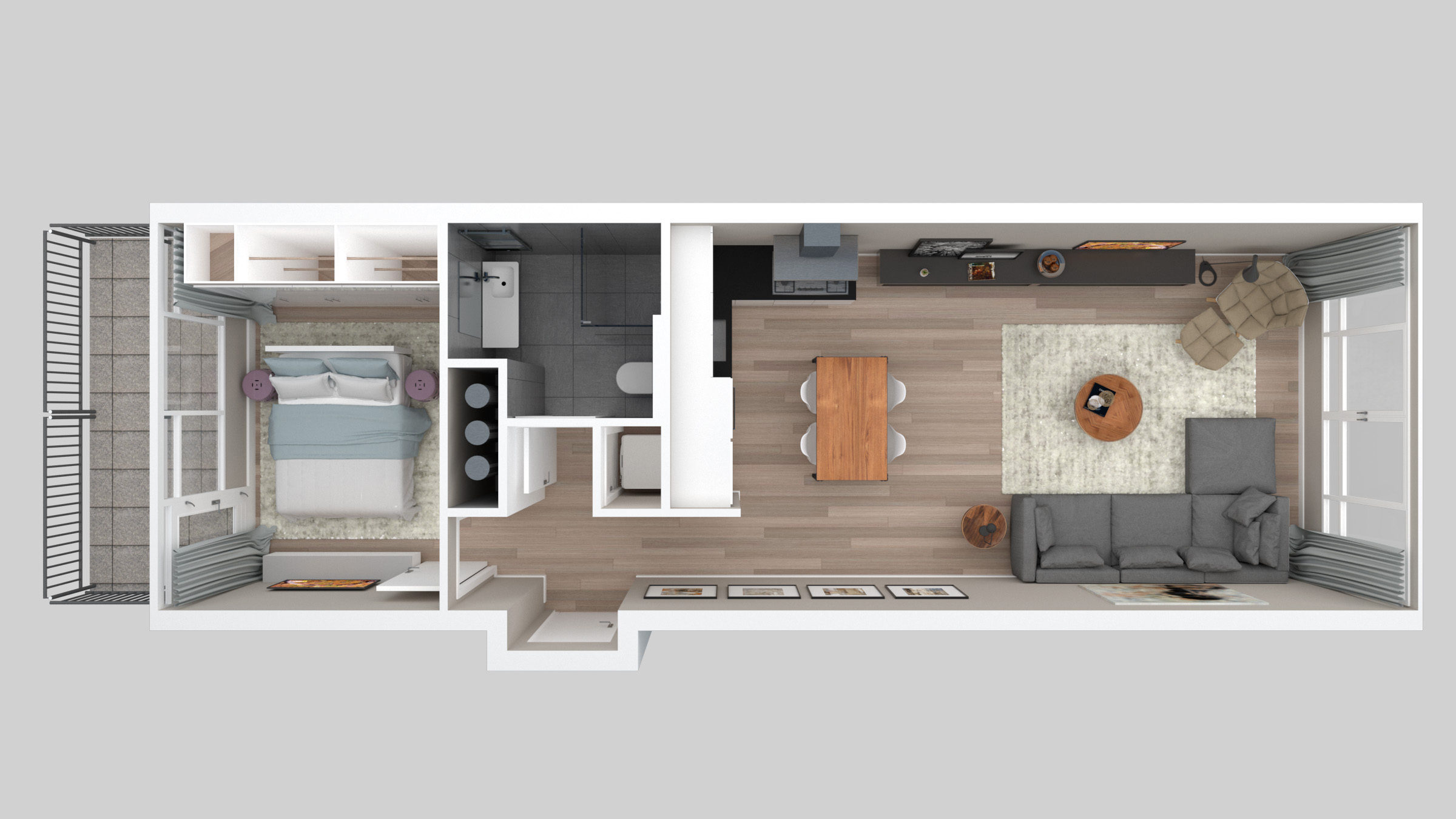 3D Plattegrond met logo